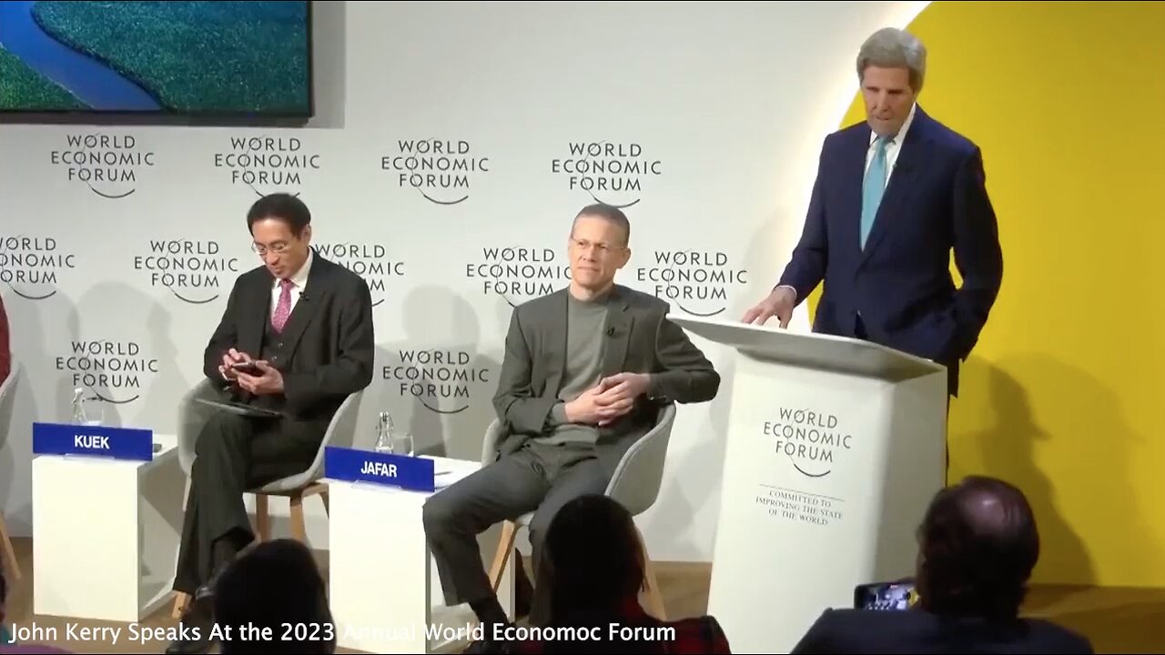 The Great Reset | World Economic Forum 2023 Meeting | "It's Pretty Extraordinary That a Select Group of Human Beings Are Able to Actually Talk About Saving the Planet. It's Almost Extraterrestrial." - John Kerry