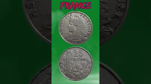 France 25 Centimes 1904.#shorts #education #coinnotesz