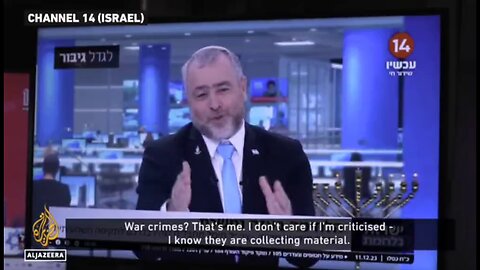 On Israeli TV they call for terror of the population of the Gaza Strip