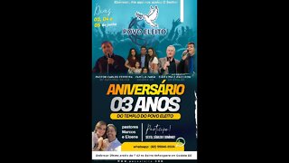 Aniversário da Igreja Povo Eleito 3 Anos