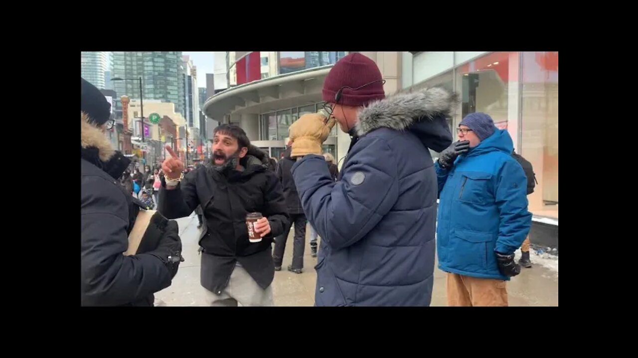 Street preaching Toronto - The way to Heaven