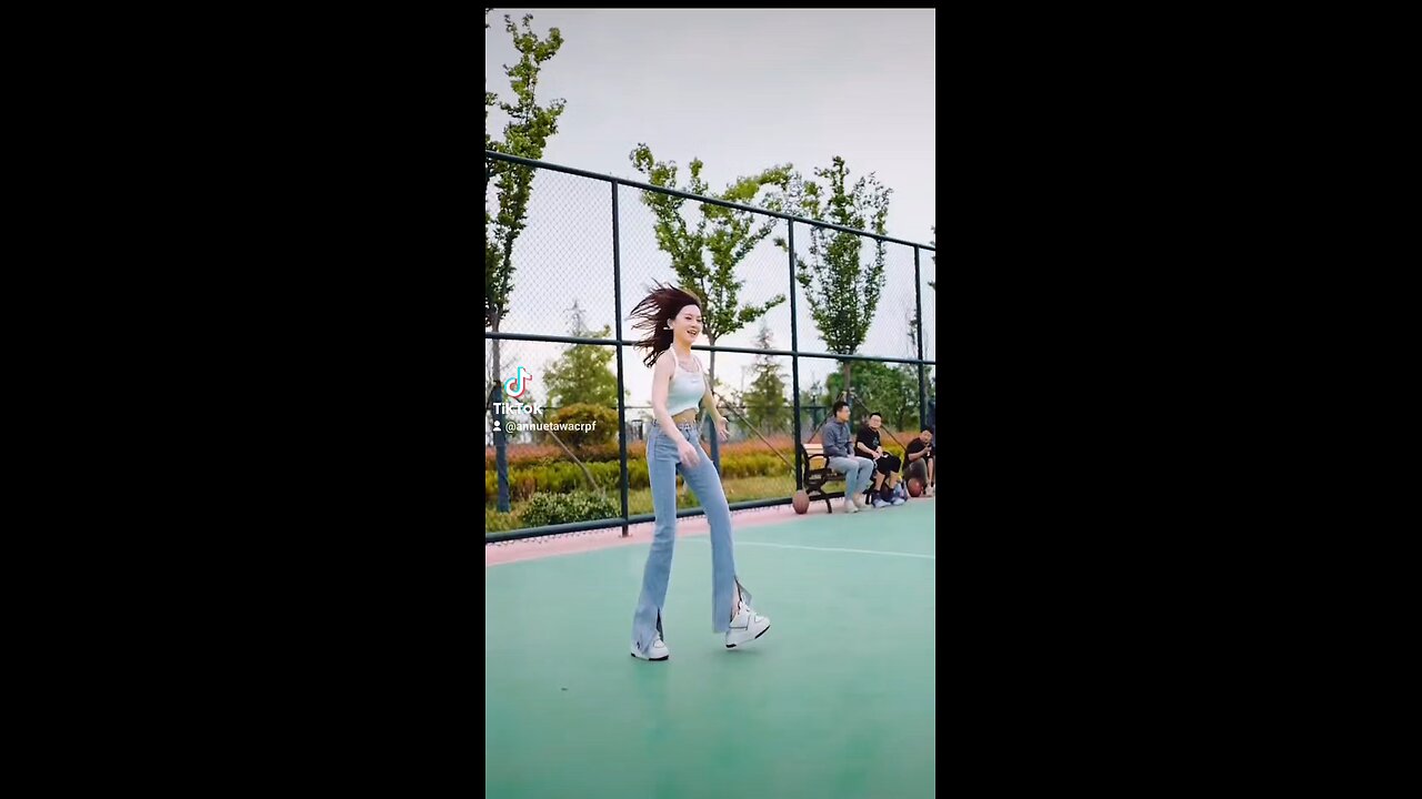 Cute girl dancing