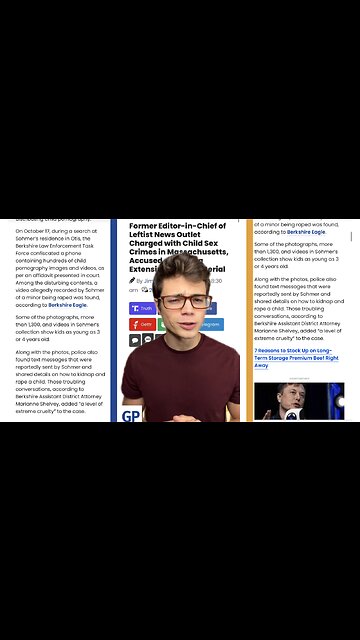 Victor Reacts: Former Editor-in-Chief of Leftist News Outlet Charged With Child Sex Crimes