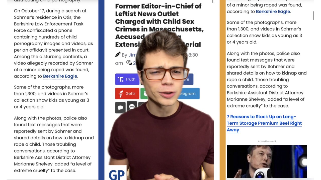 Victor Reacts: Former Editor-in-Chief of Leftist News Outlet Charged With Child Sex Crimes