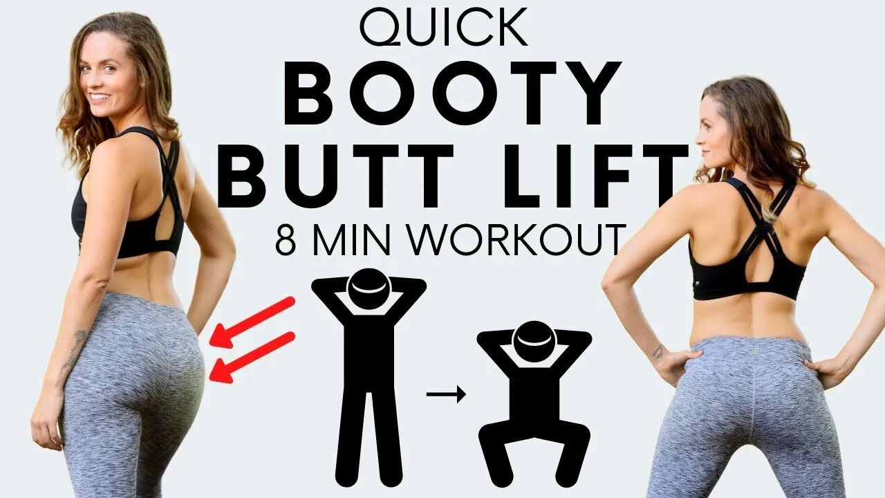 Quick! Fit Booty Butt Lift | Shape and Tone your Butt 🍑, Glutes No Equipment