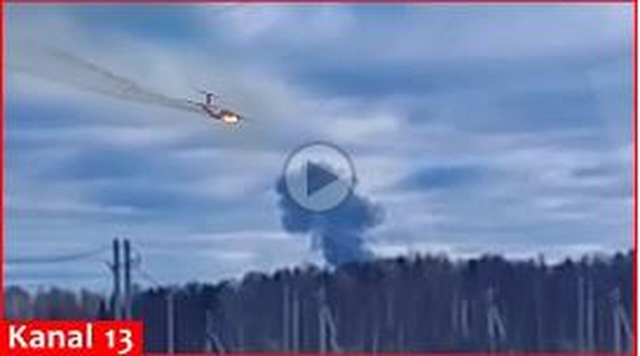 In Russia, the Il-76 military transport plane caught fire and crashed - everyone on board killed