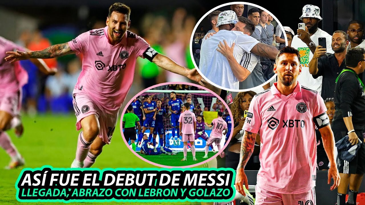 Lionel Messi's Debut with Inter Miami | Great Goal in His Debut for Messi