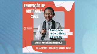 Almenara realiza cadastramento escolar para 2022 na rede municipal