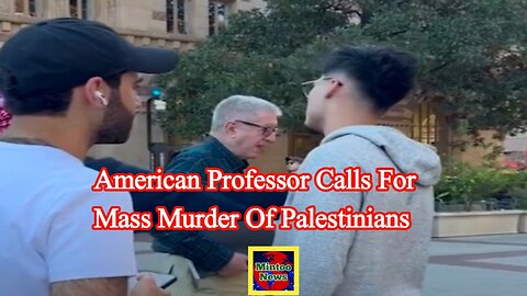 US professor disrupts vigil, calls for mass murder of Palestinians