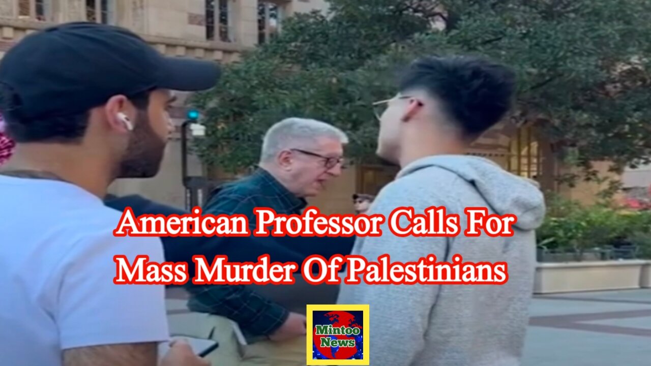 US professor disrupts vigil, calls for mass murder of Palestinians
