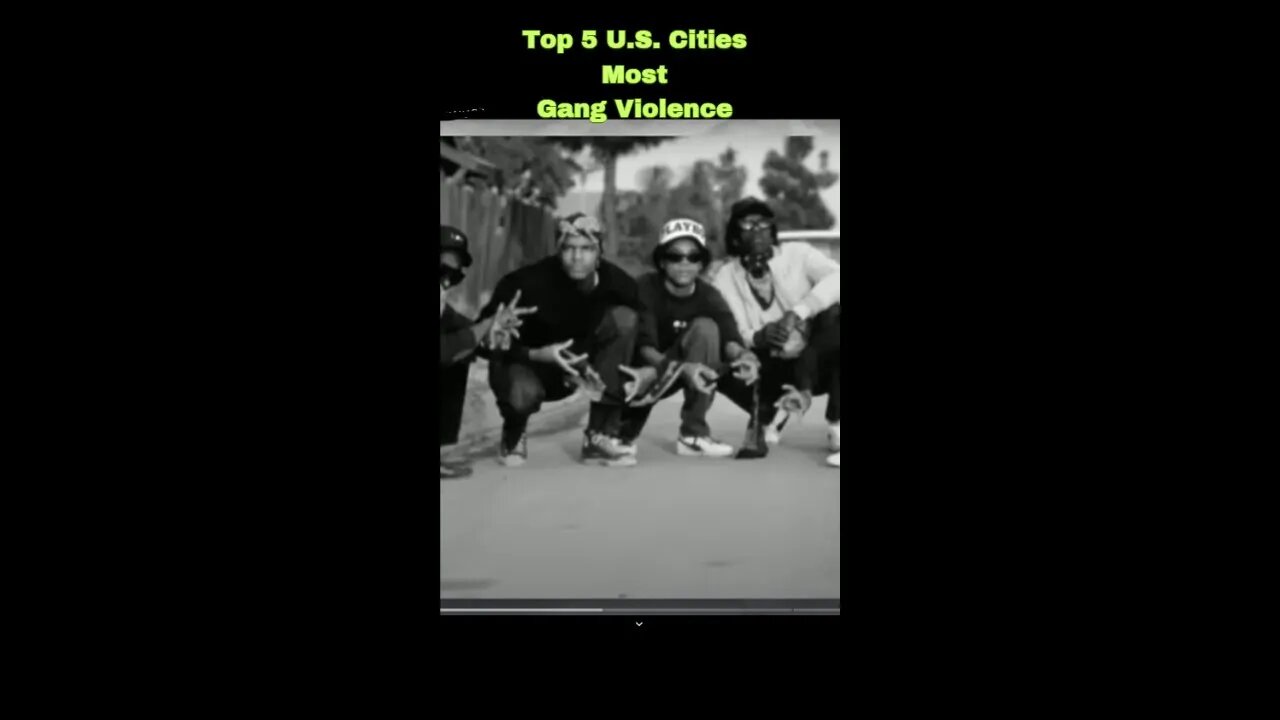 Top 5 U.S. Cities for Most Gang Violence #shorts