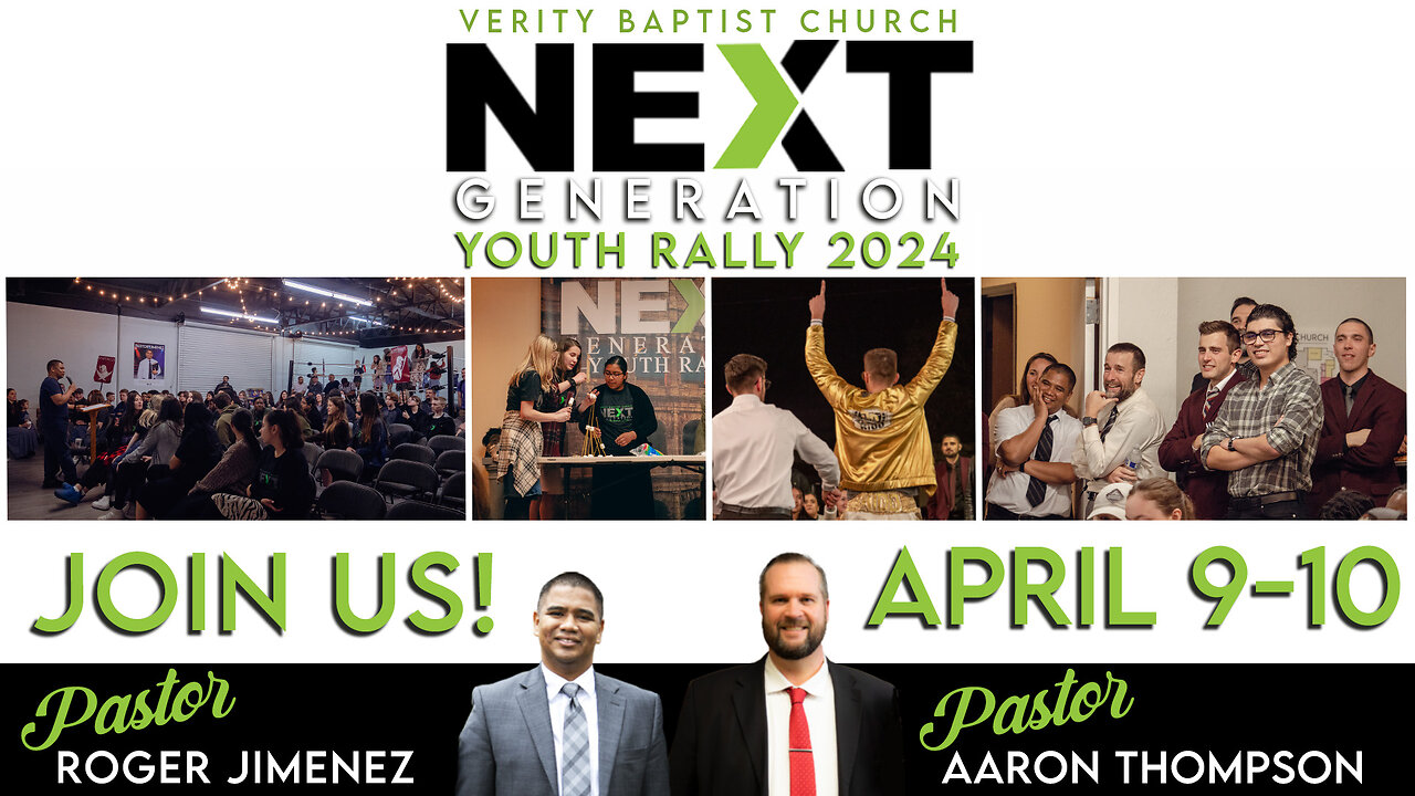 VBC's Next Generation Youth Rally 2024 | Tuesday, April 9th - Wednesday, April 10th!