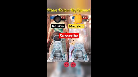 NO SKIN VS MAX SKIN #pubg #bgmi #pubgmobile #viral