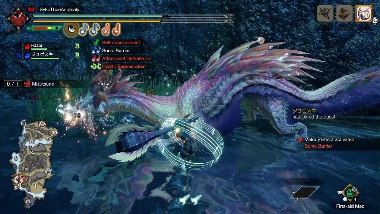 Thee Anomaly VS Mizutsune in MHRise