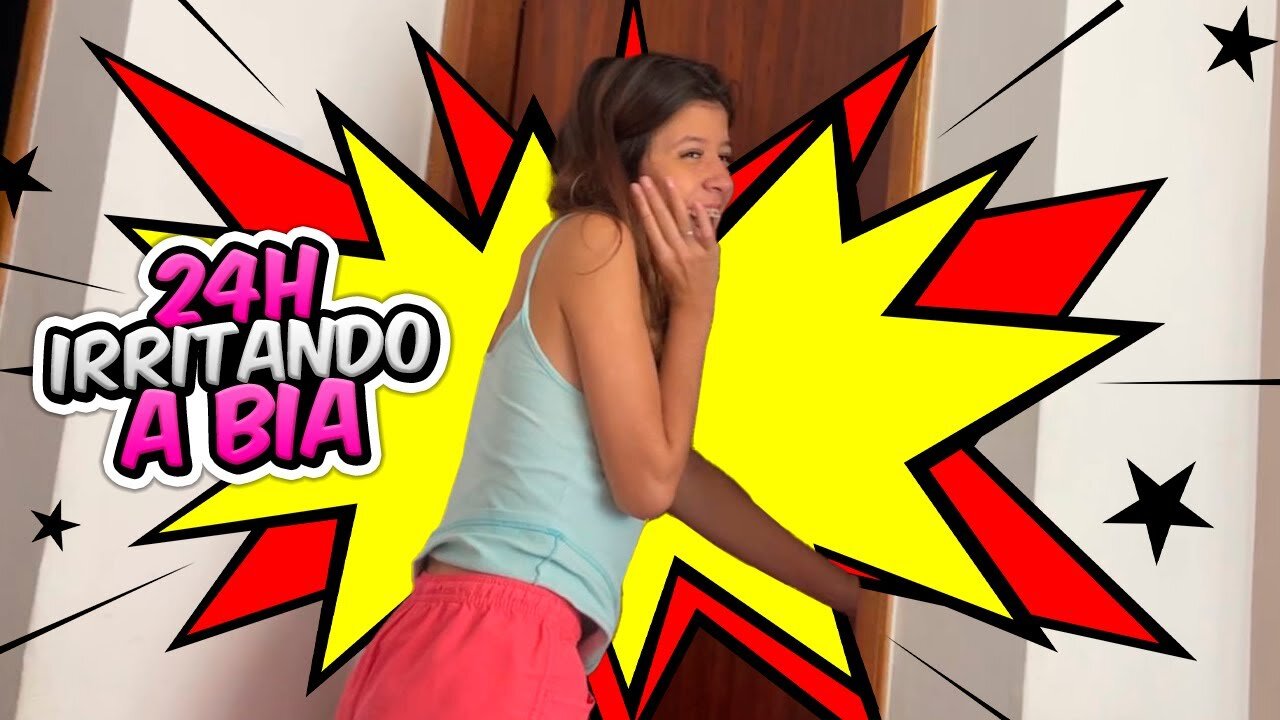 TROLLAMOS ELA COM ESTALINHOS POR 24 HORAS! - WE TROLLED HER WITH CRACKS FOR 24 HOURS!