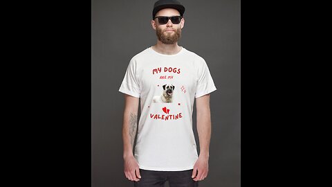 The t-shirt is designed with the image of your favorite dog. If you like the