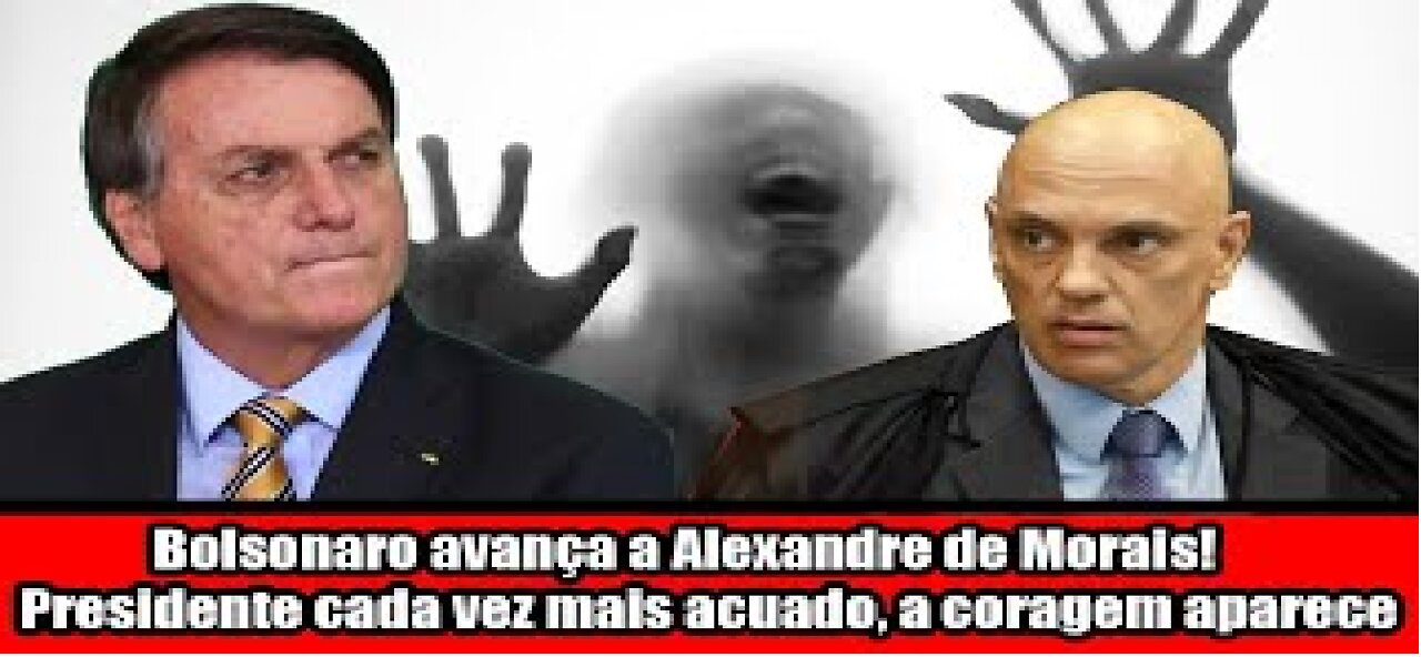 Bolsonaro avança a Alexandre de Morais! Presidente cada vez mais acuado, a coragem aparece