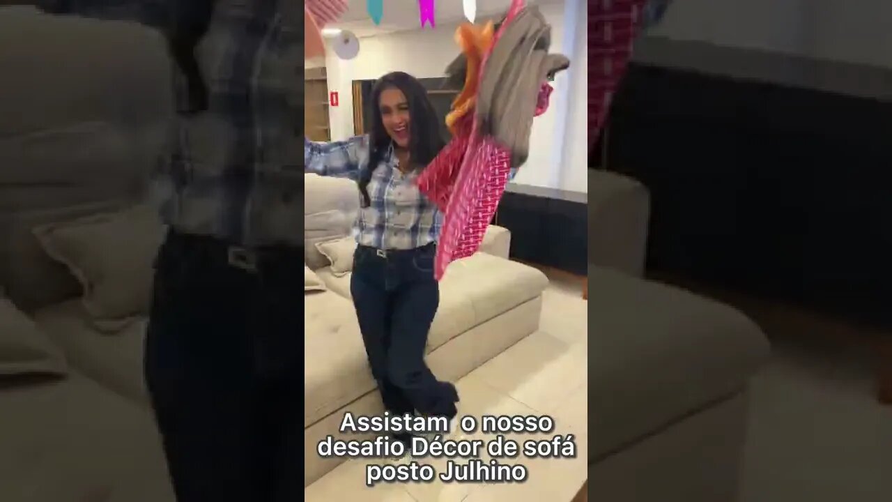 Tem dica de sofá posto julino para decorar sua sala no clima de Arraiá, acompanhe nos stories