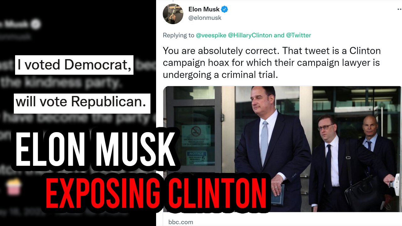 Elon Musk is EXPOSING CLINTON!?