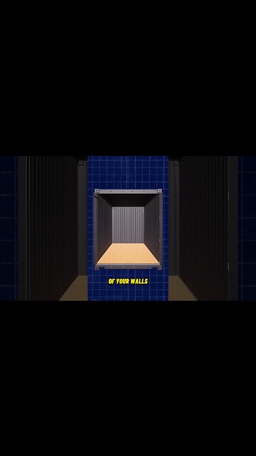 Best Container Home Framing Method! #container #containerhome #shortsvideo