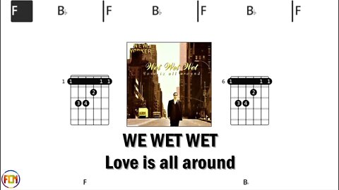 WE WET WET Love is all around - Guitar Chords & Lyrics HD