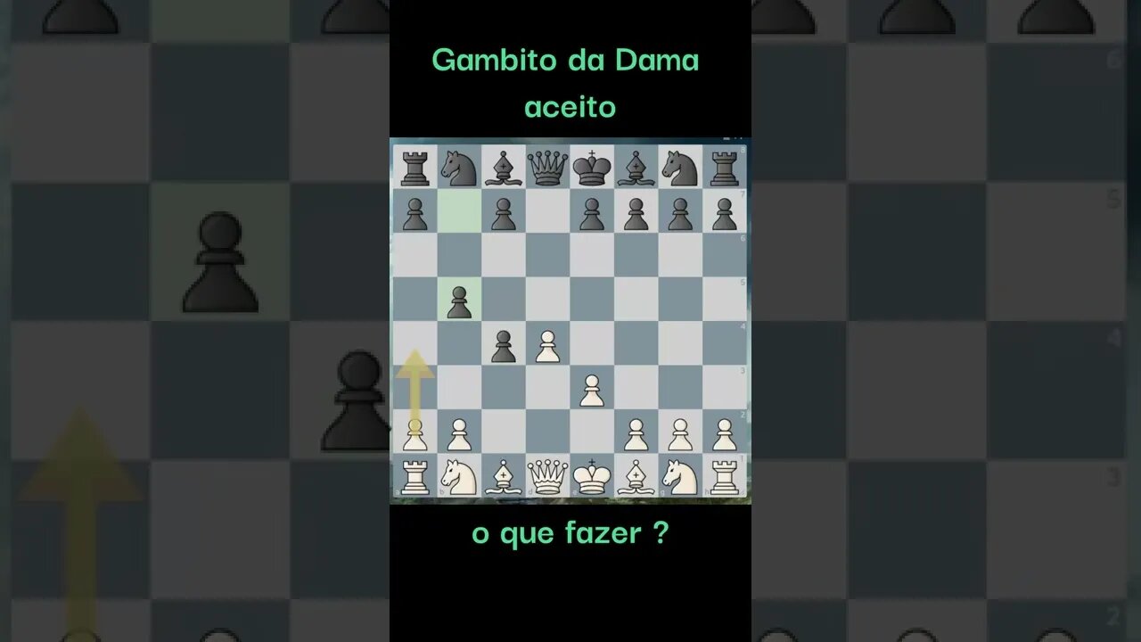 GAMBITO DA DAMA ACEITO O QUE PODE ACONTECER #chess #xadrez #ajedrez #viral