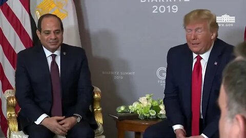 President Trump Participates in a Bilateral Meeting with the President of the Arab Republic of Egypt