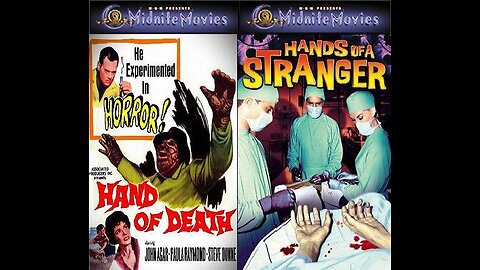 HAND OF DEATH 1962 & HANDS OF A STRANGER 1962 Mad Maniacs DOUBLE FEATURE
