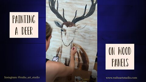 Deer Painting on Panels