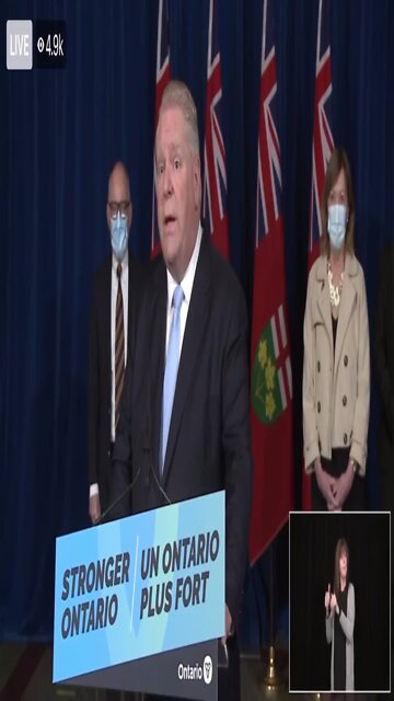 Doug Ford Announces Ontario Will Drop Many COVID Restrictions Including Vaccine Passports