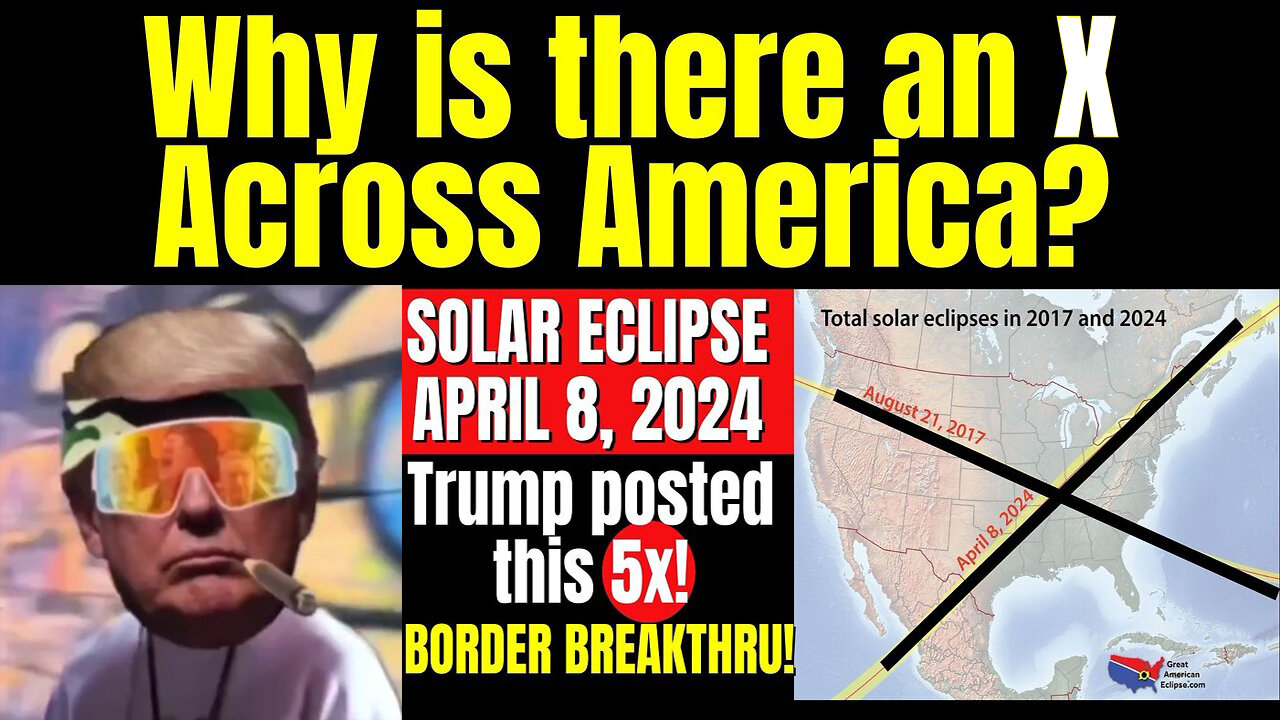 Trump Posted this 5x - Why is an X Across America?