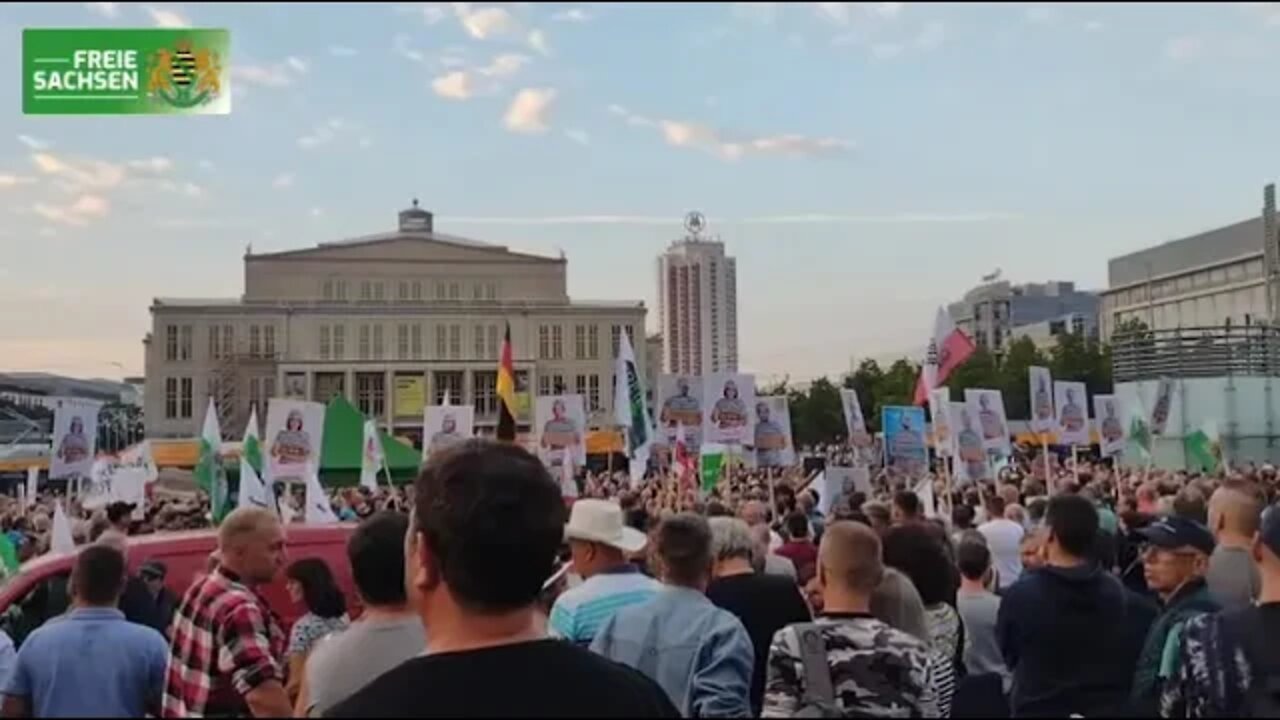 5 9 22 Zigtausende Patrioten und Linke in Leipzig auf der Straße!