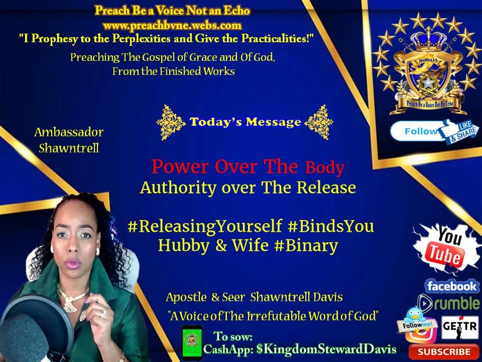 Power Over The Body- Authority over The Release- #ReleasingYourself #BindsYou Hubby & Wife #Binary