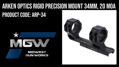 Arken Optics Rigid Precision Mount 34MM, 20 MOA - ARP-34