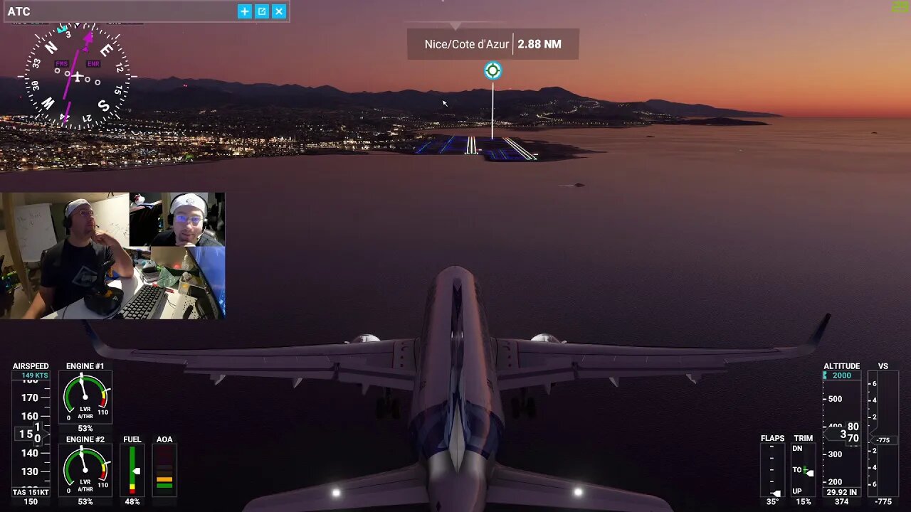 Flight Simulator 2020 | Cannes (LFMD) to Nice Côte d'Azur (LFMN) | Autolanding ILS Cat3 🛬 {FAIL 😭}