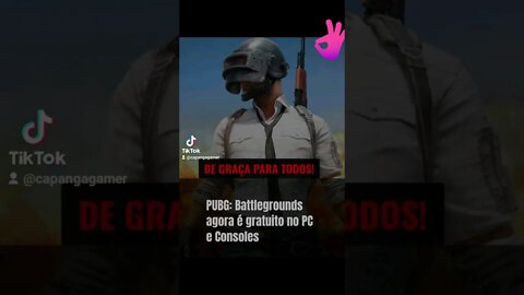 PUBG agora é de graça para todos, no PC e console, que bela notícia.pubgbrasil #pubg