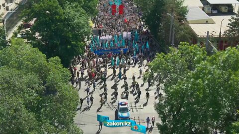 Kazakhstan turns out for Victory Day May 9th, honoring the fallen and celebrating the living - the Great Patriotic War against the fascist invaders