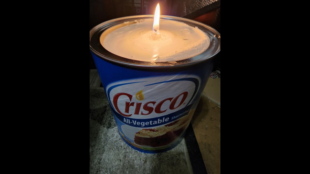 Crisco Survival Candle