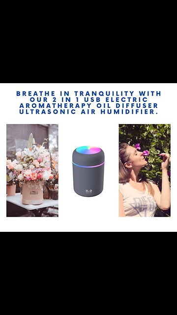 Air Humidifier + Diffuser Humidifier Aroma