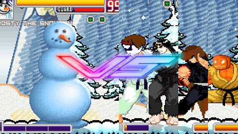 MUGEN - Frosty the Snowman vs. Ryuva 63, Aku Ma, Shurian, & Pumpkin Man - Download