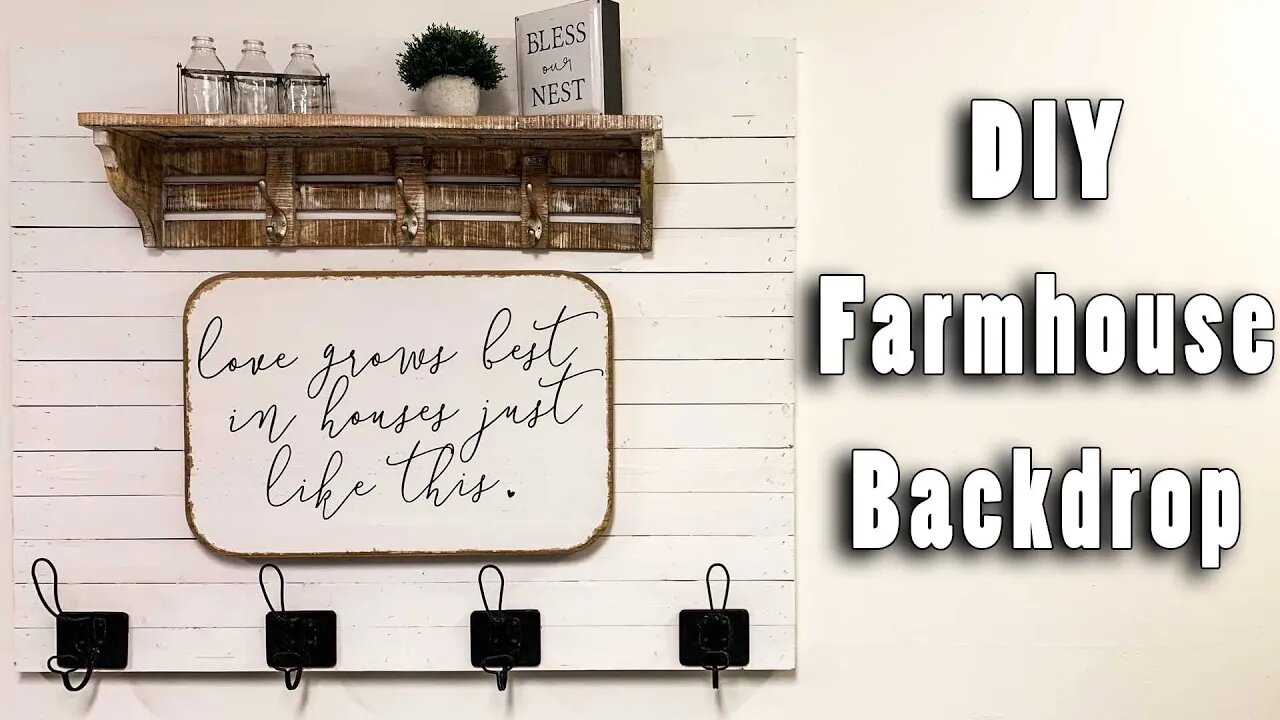 How To Make A Wood Farmhouse Backdrop