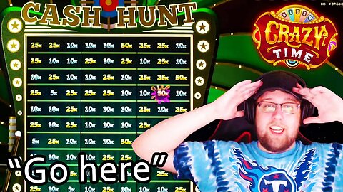 MY FRIEND'S INSANE CALL ON CASH HUNT! CRAZY TIME (LIVE GAME SHOW)