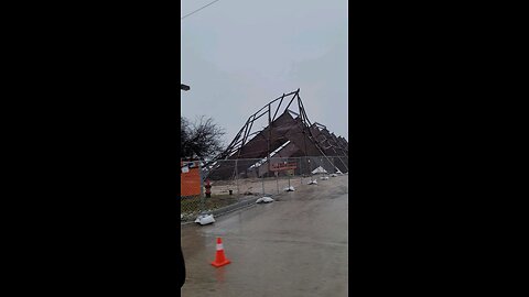 Collapsed Hanger ar the Boise Airport