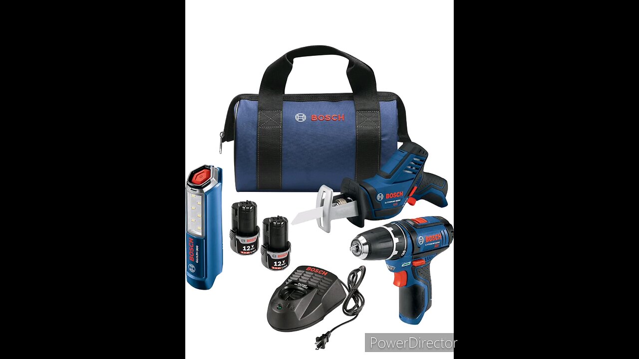 BOSCH Power Tools Combo Kit GXL12V-310B22 unboxing