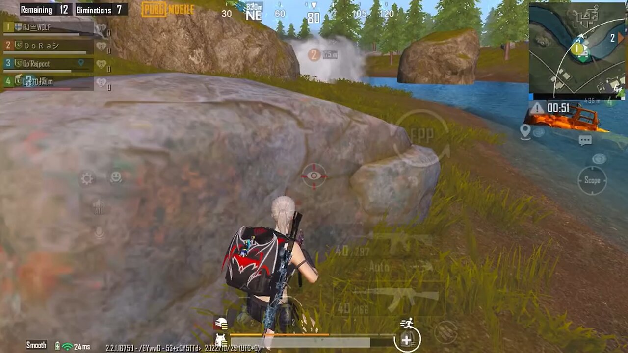 Pubgmobile intense fight 1v4 in zero hp🥴🤤