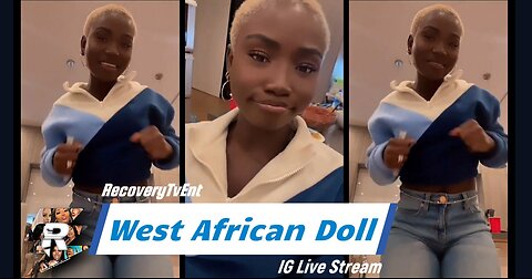 West African Doll dancing in jeans