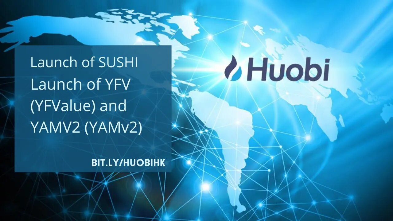 SUSHI, YFV & YAMV2 NOW LAUNCHED ON HUOBI. NO NEED TO FOMO