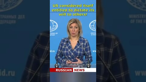 USA considered itself entitled to dictate its will to others! Russian news #Shorts