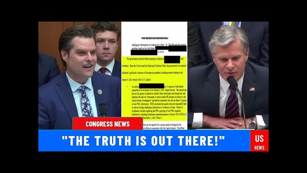 Watch FBI's Wray SHAKING After Matt Gaetz Shows Hunter Biden's Shocking Text Message