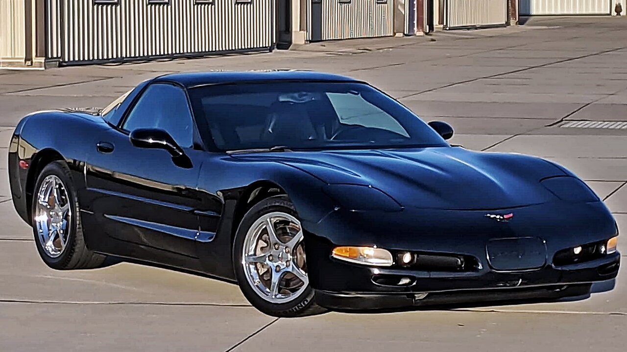 2002 Chevrolet Corvette 5.7L LS1 V8 Automatic Targa Top Low Miles Black